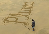Escribiendo en la arena