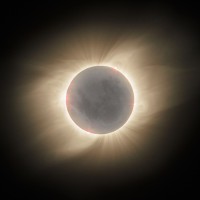 Corona solar - Eclipse total de sol 2020