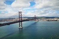 Bridge over quiet waters-Lisbon