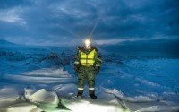 Noche polar en el Artico - buscando osos polares