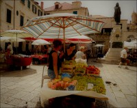 Mercadillo de Frutas, en Dubrovnik...