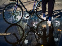 Bicicletas en la lluvia