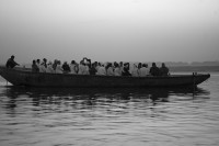 Amaneciendo por el ro Ganges, INDIA