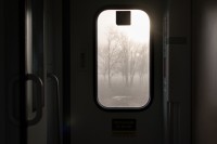 en un tren