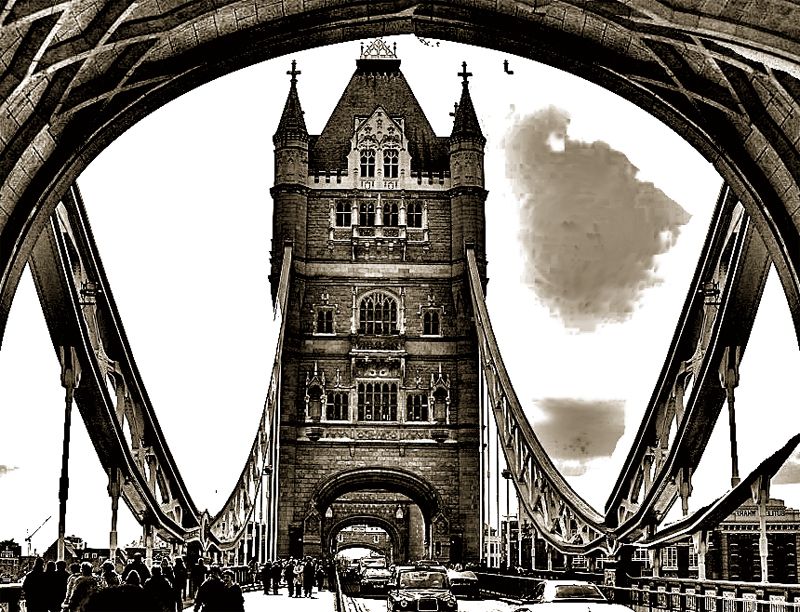 "puente de la torre- Londres-" de Elvira Dcm