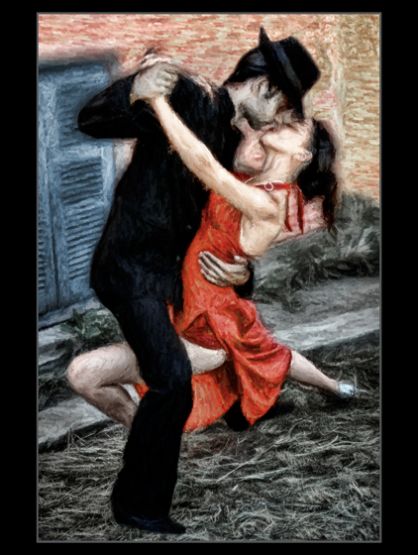 "Bailarines de tango" de Jose Carlos Kalinski