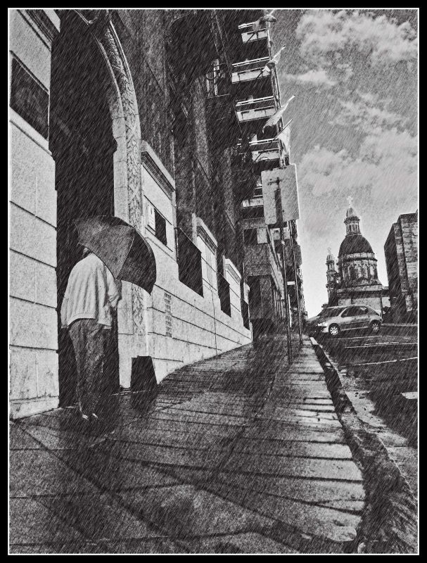 "Aunque llueva y truene..." de Dante Murri