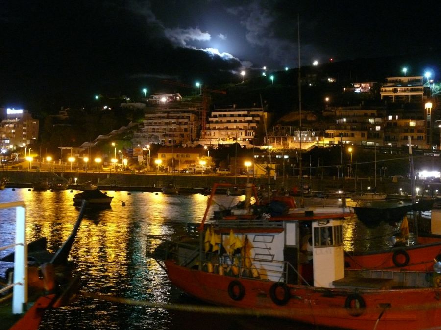 "Puerto de Piriapolis nocturno" de Juan Carlos Barilari