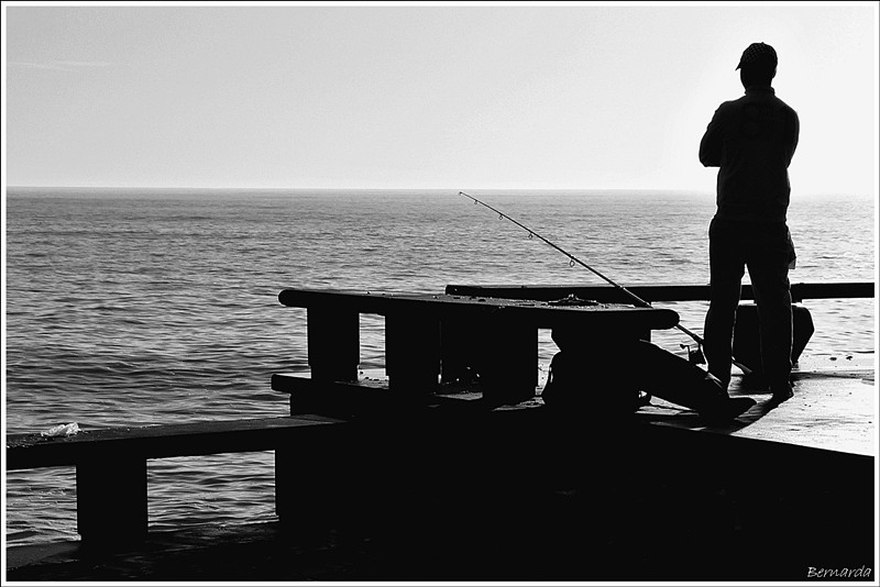 "Paciencia de pescador" de Bernarda Ballesteros