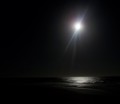 Luna llena en la playa