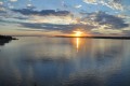 puesta del sol en la mesopotamia argentina