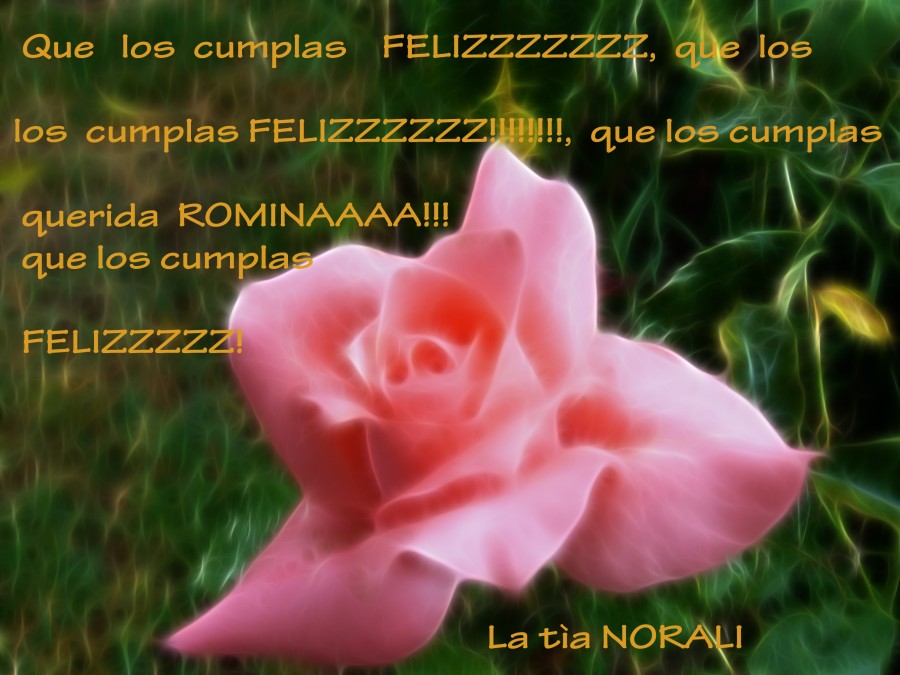 "FELIZ CUMPLE!! , ROMINA!!" de Nora Lilian Iturbide ( Noral )