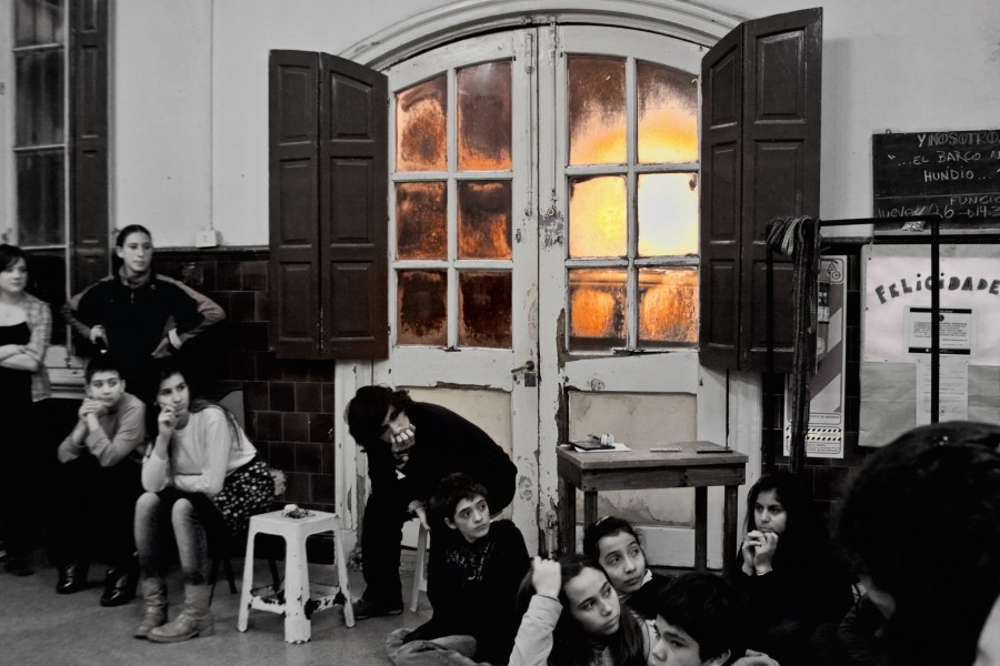 "La puerta del taller de teatro" de Carmen Nievas
