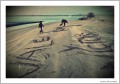 mensajes en la arena