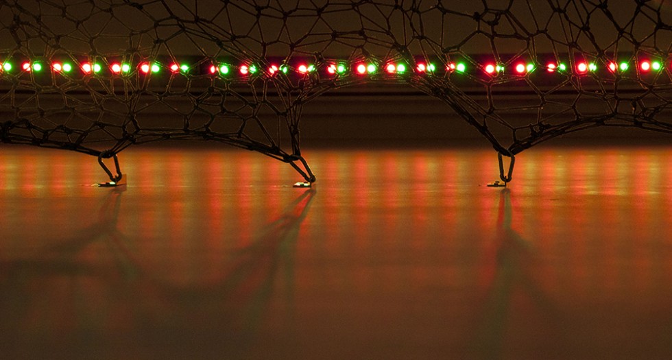 "Hormigas luminosas en rojo y verde" de Jos Ignacio Barrionuevo