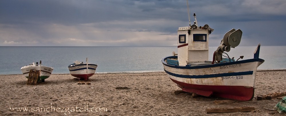 "Barcos en la playa" de Eduardo Snchez Gatell