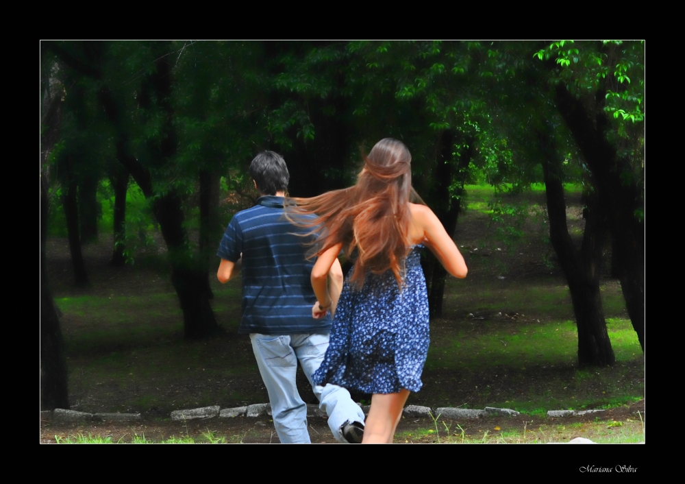 "Corriendo en el parque" de Mariana Silva