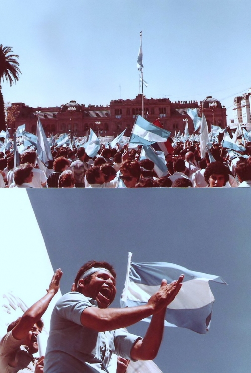 "10 de Abril de 1982-Plaza de Mayo" de Hugo A. Hazaki