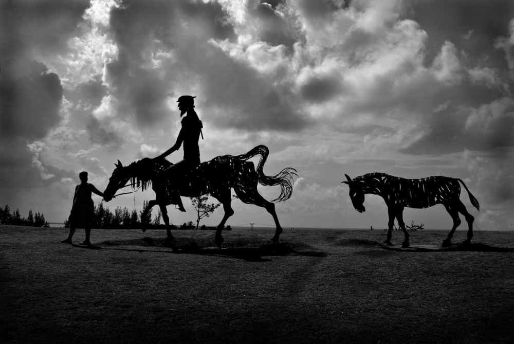 "Don Quijote" de Hugo Carballo (oxido)