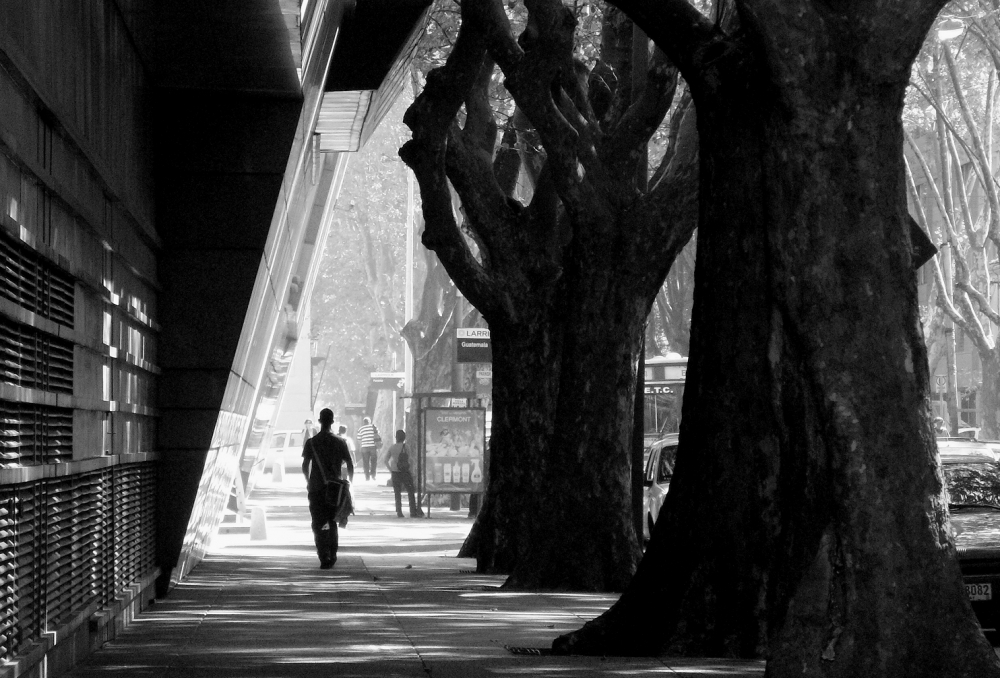 "Caminante urbano" de Emilio Echesuri