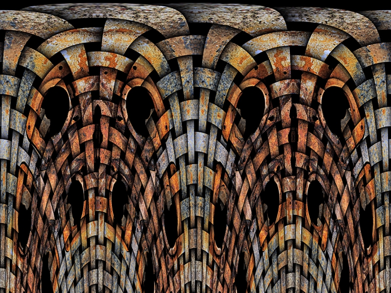 "Estructuras oxidadas 3" de Ricardo Cascio