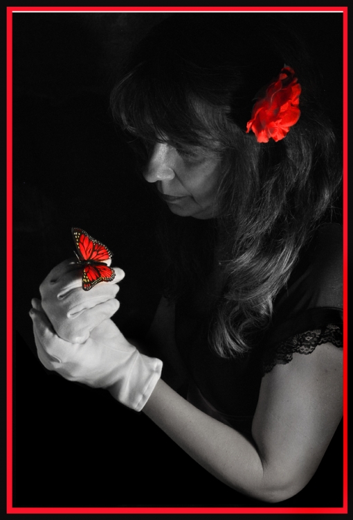 "Mariposa roja" de Hugo Carballo (oxido)