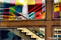 Geometria en colores por escalera