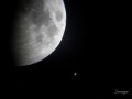 Luna y Jupiter (Astrofotografia)