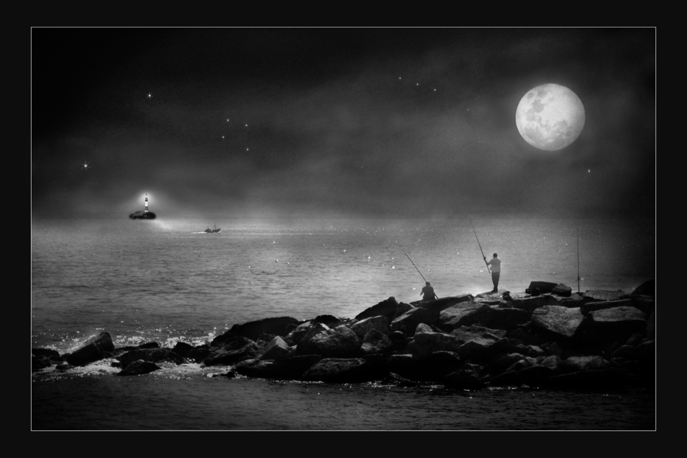 "Bajo la luna y el faro" de Eli - Elisabet Ferrari