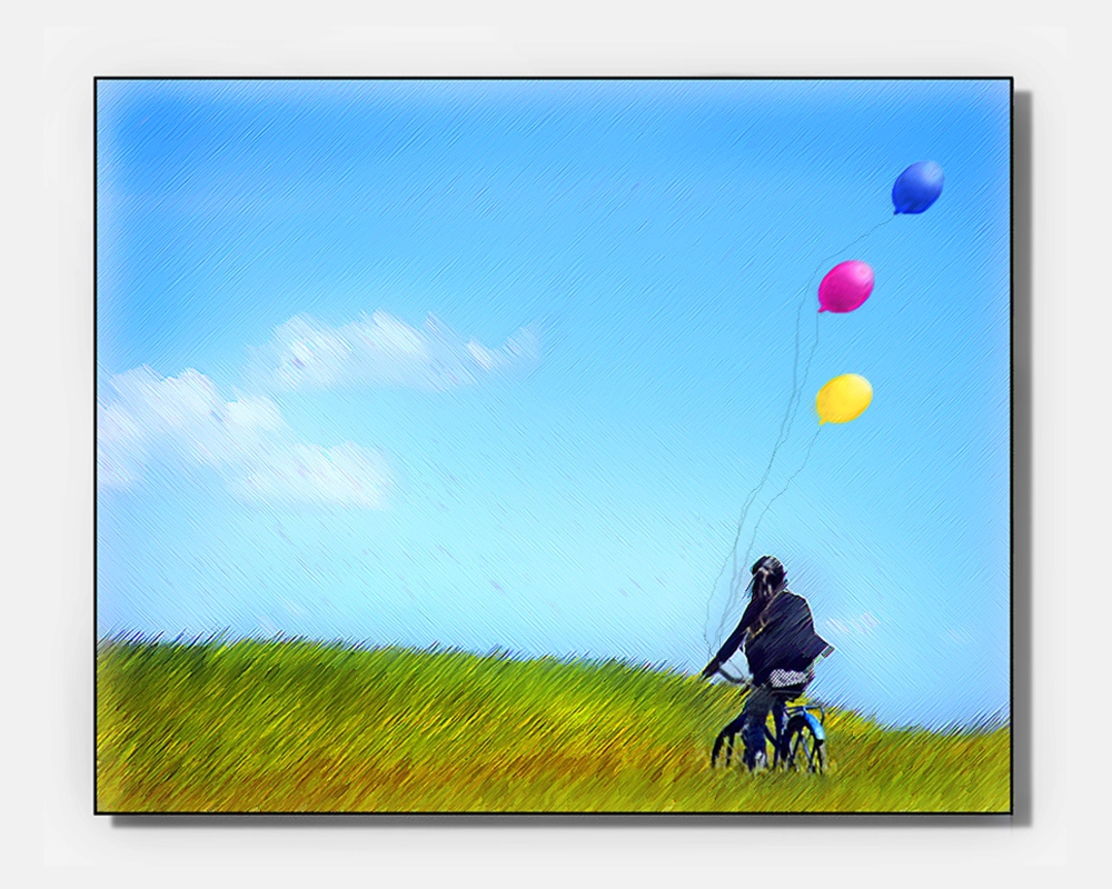 "En bici con globos" de Eli - Elisabet Ferrari