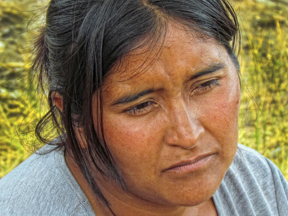 "Retrato de mujer mapuche" de Manuel Raul Pantin Rivero