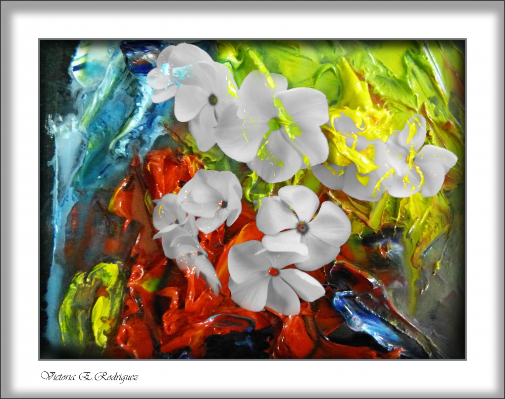 "Pintar flores..." de Victoria Elisa Rodriguez