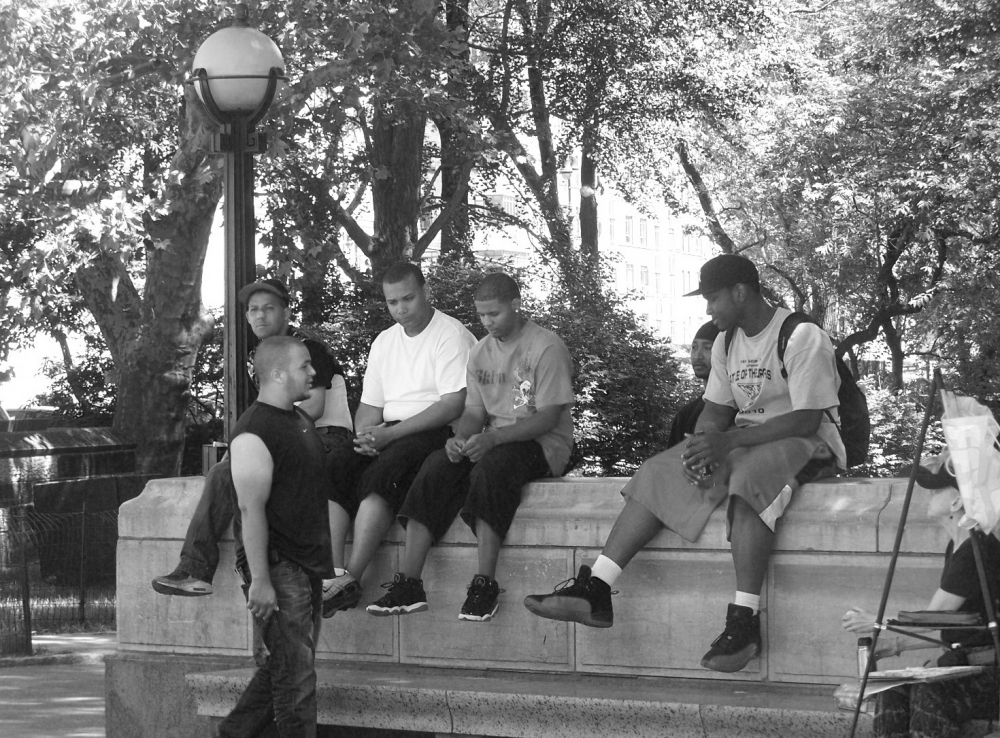 "NY II. Los muchachos por el Central Park" de Jos Luis Mansur