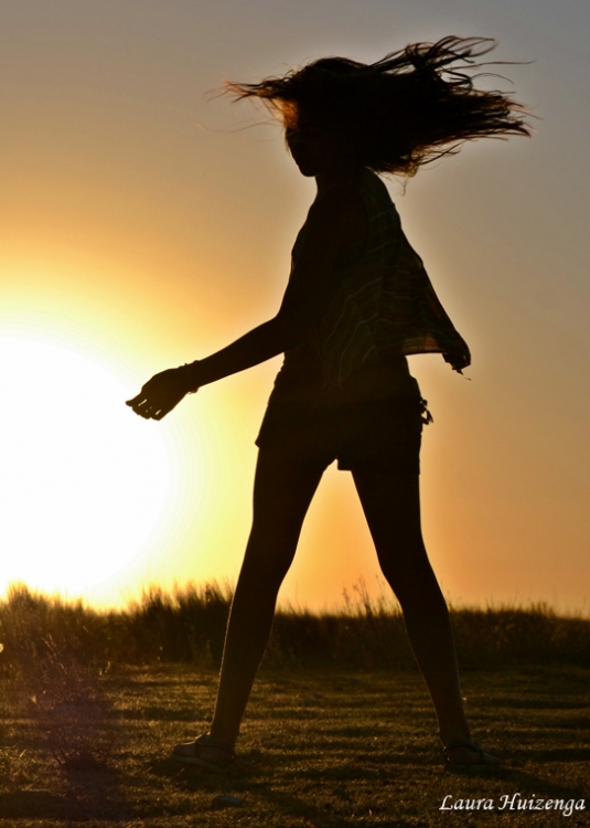 "Con el cabello al viento" de Laura Noem Huizenga