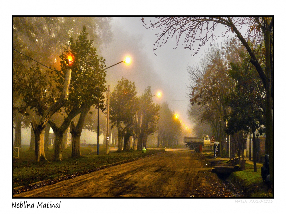 "Neblina matinal ( para Jose Luis Mansur)" de Nora Lilian Iturbide ( Noral )