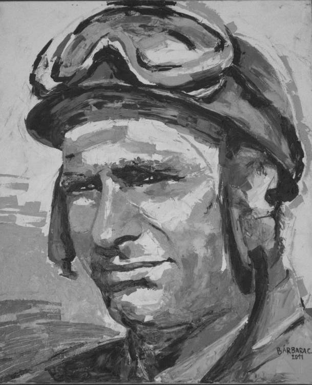 "Homenaje a Don Juan Manuel Fangio." de Gaston E. Polese