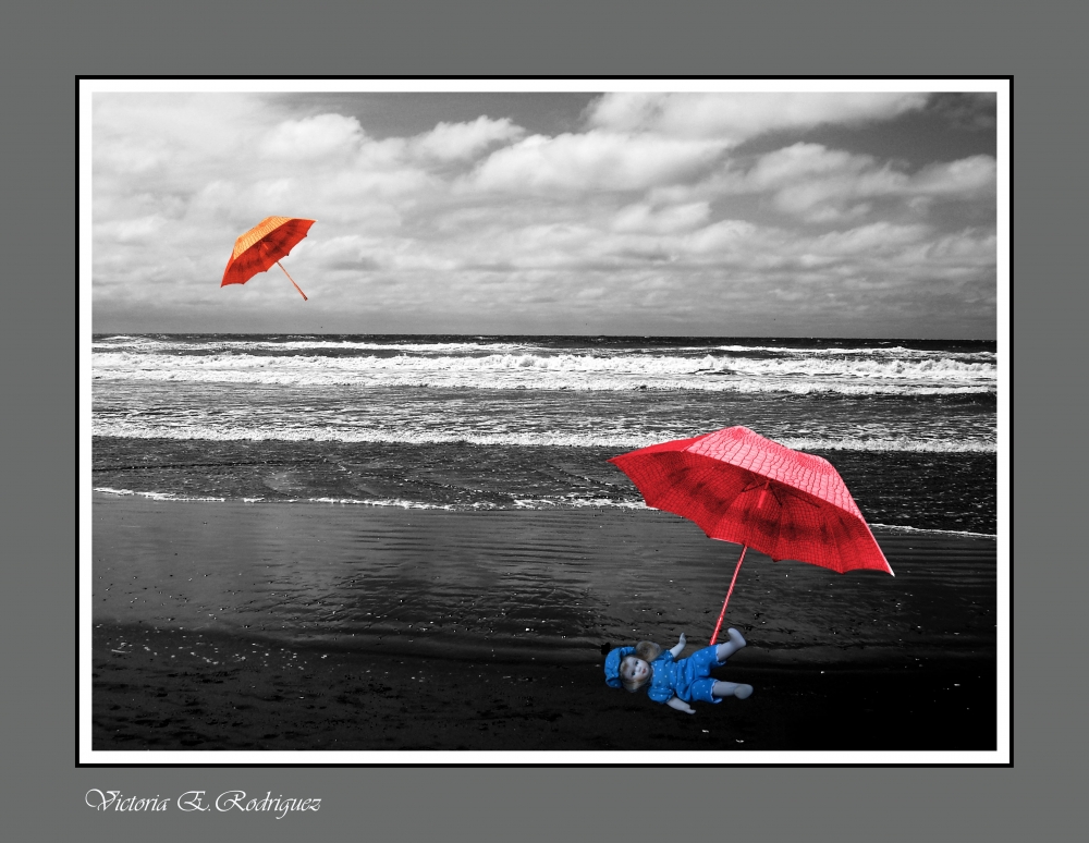 "Juegos en la playa" de Victoria Elisa Rodriguez