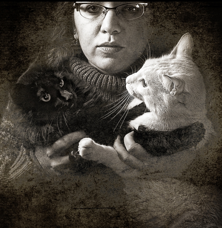 "Ella, y sus gatos..." de Alejandro Ferrer