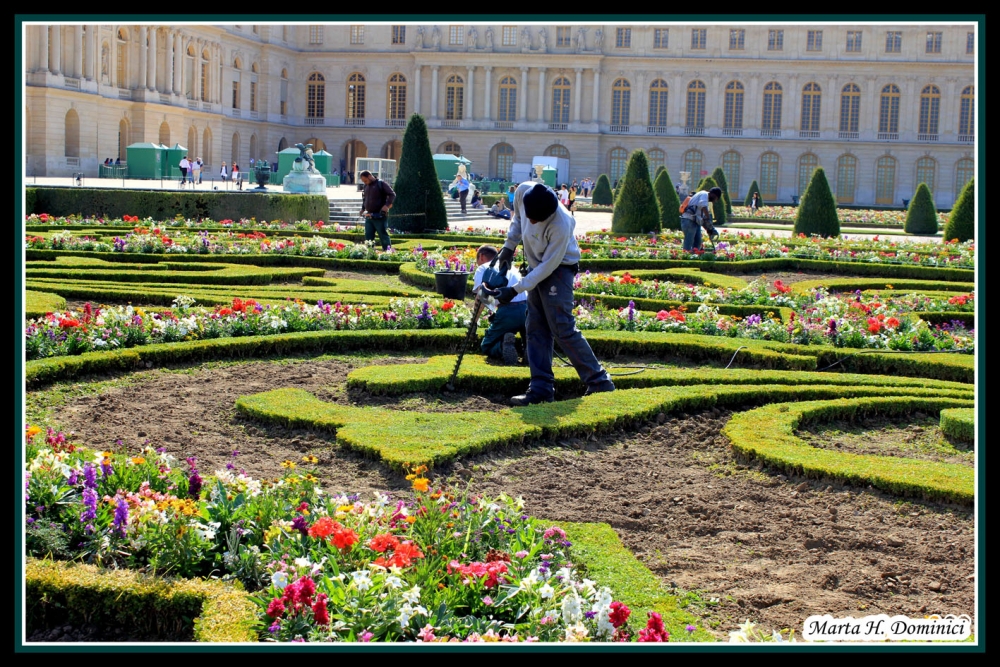 "Trabajo en los Jardines de Versalles" de Marta Dominici