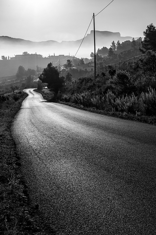 "Carretera por la maana" de Francisco Jos Cerd Ortiz