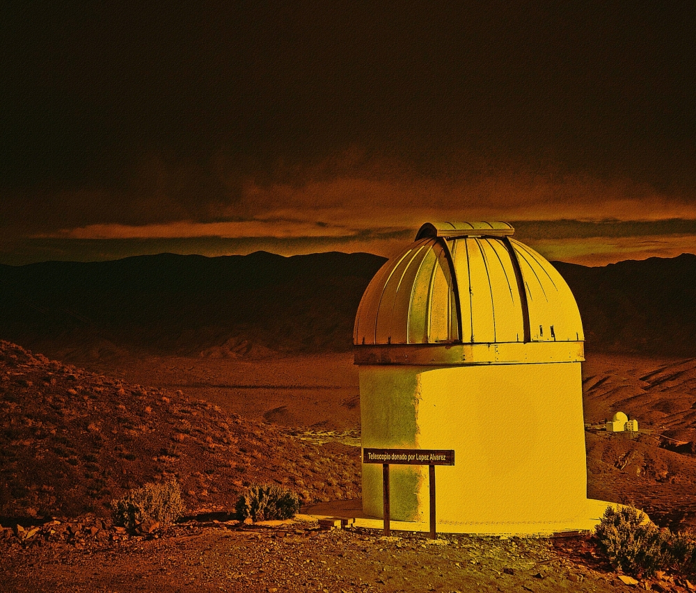 "El observatorio al atardecer" de Mercedes Pasini