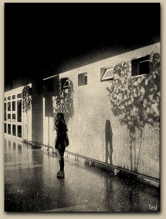 "Caminando con su sombra" de Tesi Salado