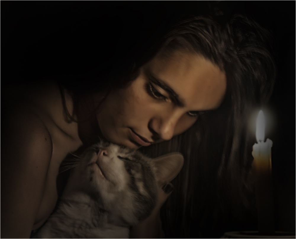 "Vela y gato" de Javier Adam