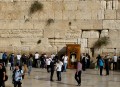 en el Muro de los Lamentos, Jerusalem