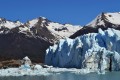 Las montaas y el glaciar