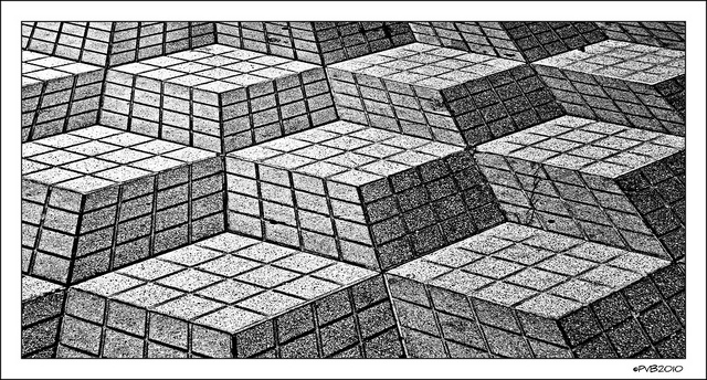 "Cubos y cuadrados...." de Pedro Bavasso