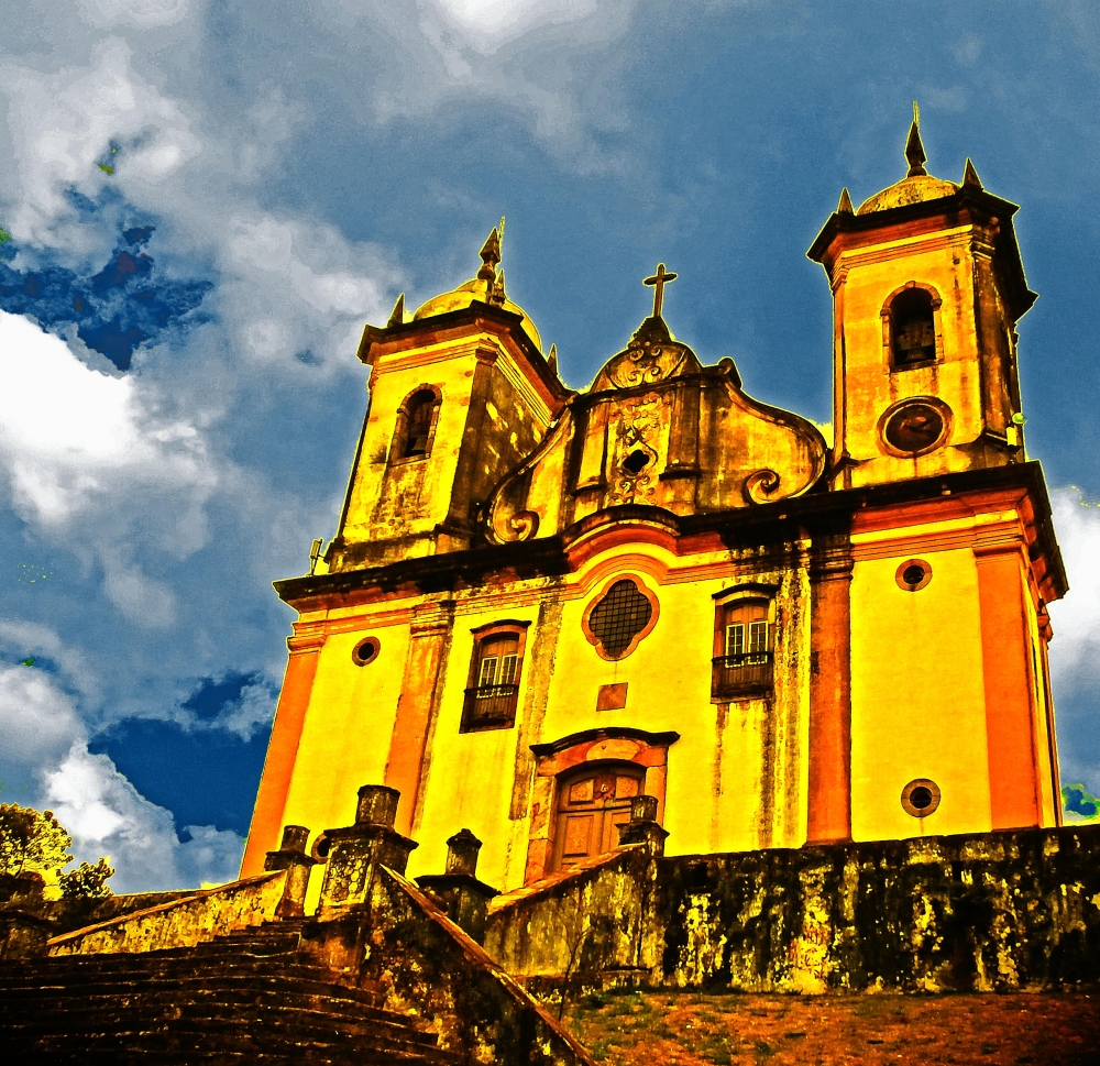 "Iglesia de San Francisco de Paula - Ouro Preto" de Mercedes Pasini