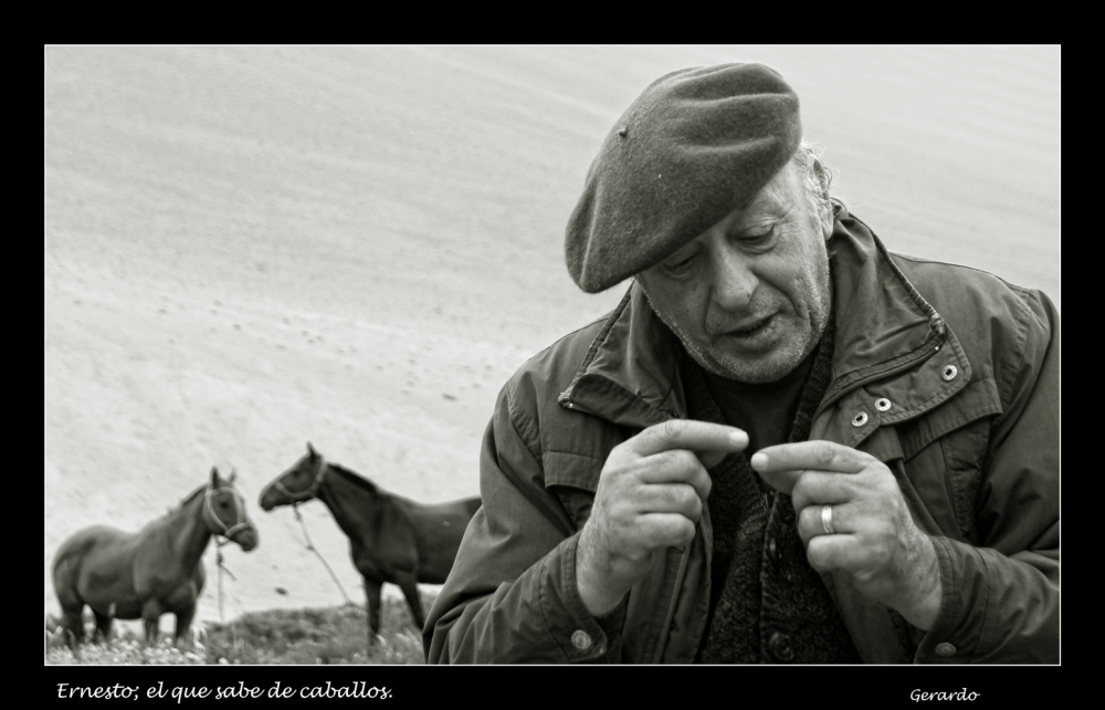 "Ernesto, el que sabe de caballos." de Gerardo Saint Martn