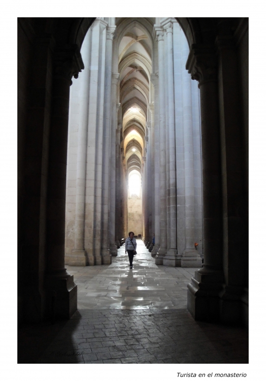 "Turista en el monasterio" de Angel De Pascalis
