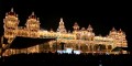 Palacio de Mysore Noche festival Dasera